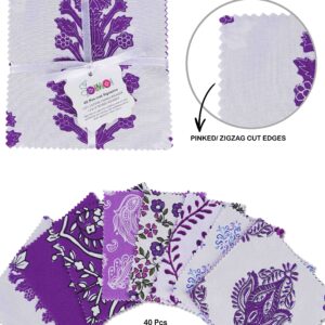 Precut 10-inch Prints Cotton Fabric Bundle Quilting Squares Charm Pack DIY Patchwork Sewing Craft-