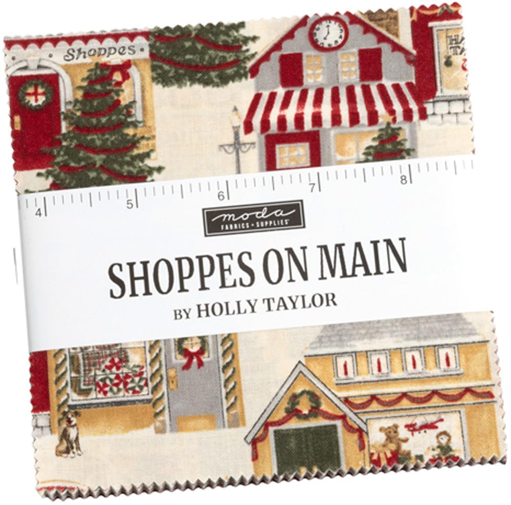 Shoppes On Main Charm Pack by Holly Taylor; 42-5" Precut Fabric Quilt Squares