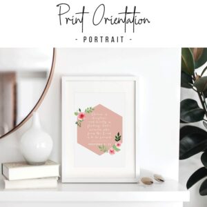 Charm Is Deceptive and Beauty Is Fleeting but A Woman Who Fears the Lord Is to be Praised. -Proverbs 31:30 Print, Unframed