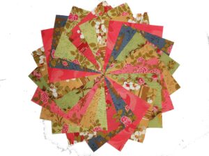 16 10 inch garden gates quilting squares charm pack by rjr 8 colorways