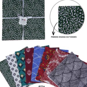 Precut 10-inch Prints Cotton Fabric Bundle Quilting Squares Charm Pack DIY Patchwork Sewing Craft-