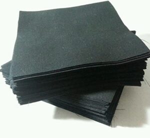 lot of 20pcs quilt blocks, cotton charm pack, 10" squares, black solid fabric