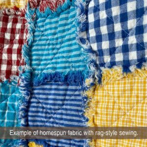 40+ Summertime Charm Pack, 5 inch Precut Cotton Homespun Fabric Squares by JCS