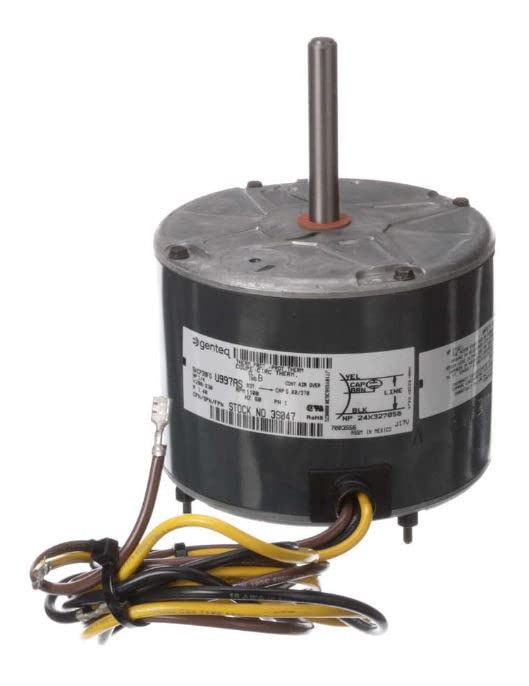 3S047 | Carrier Condenser Motor 5KCP39FGU997AS 1/4 hp, 1100 RPM, 208-230V Genteq