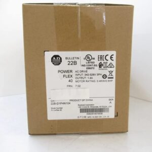 22B-D1P4N104 22B-D1P4N104 Power 40 0.4kW AC Drive 22BD1P4N104 Sealed in Box 1 Year Warranty Fast Shipment