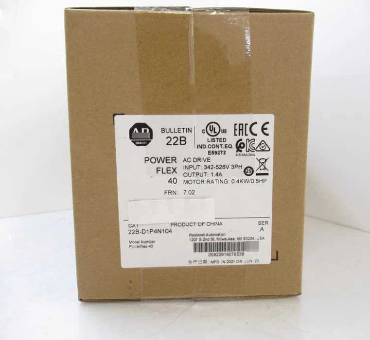 22B-D1P4N104 22B-D1P4N104 Power 40 0.4kW AC Drive 22BD1P4N104 Sealed in Box 1 Year Warranty Fast Shipment