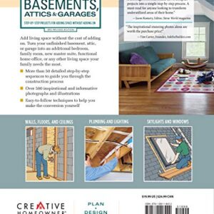 Ultimate Guide to Basements, Attics & Garages, 3rd Revised Edition: Step-by-Step Projects for Adding Space without Adding on (Creative Homeowner) Plan | Design | Remodel; 580 Photos & Illustrations