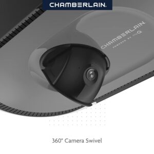 Chamberlain B4643T Smart Built in Camera-myQ Smartphone Controlled-Ultra Quiet, Strong Belt Drive, Blue Garage Door Opener