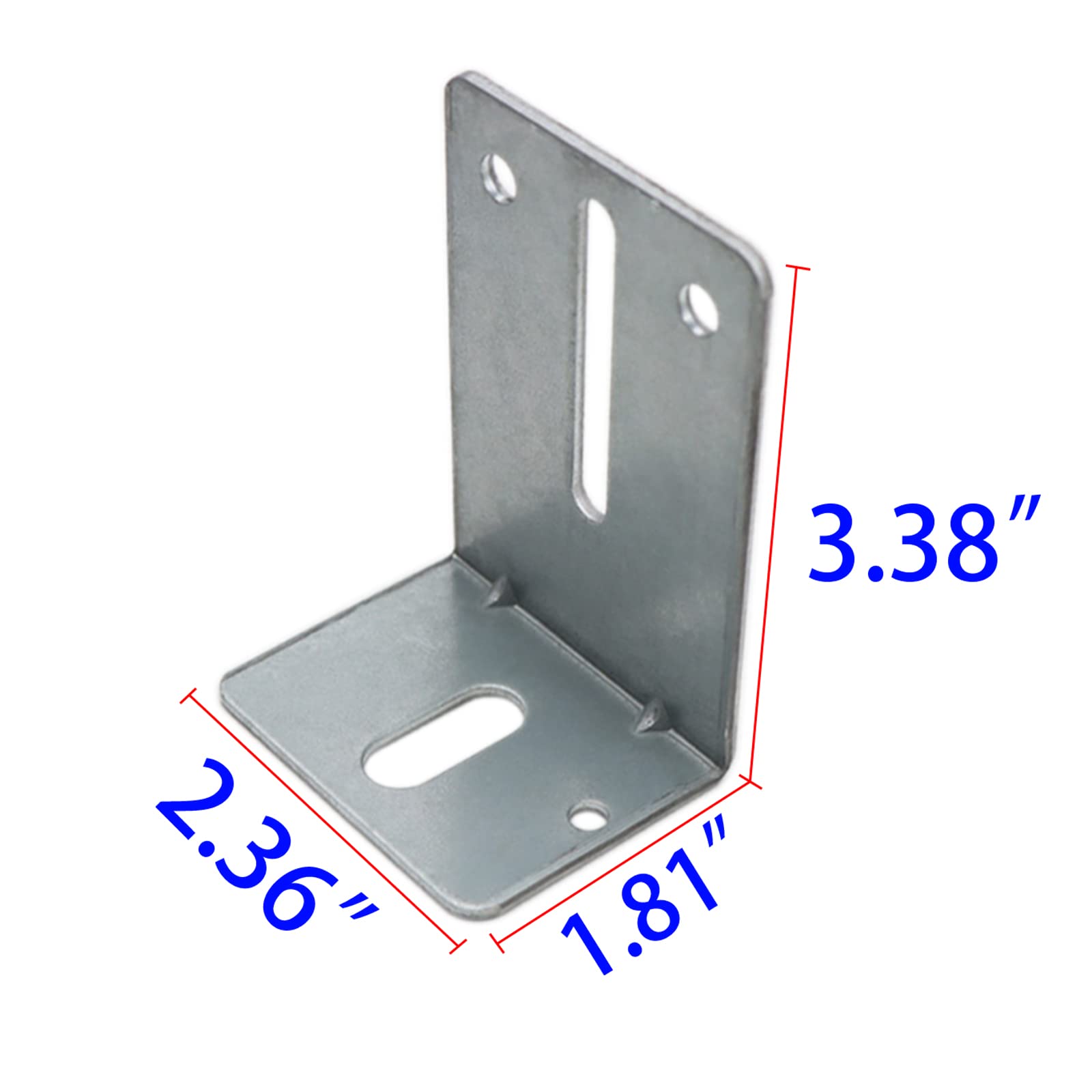 Garage Door Track Jamb Bracket, J6 Heavy Duty Track Bracket with 12 Gauge Steel, Garage Door Parts for Garage Door Reinforcement (4 Pack)