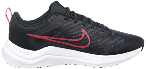 NIKE Men's Downshifter 12 Sneaker, Black/White-dk Smoke Grey, 10