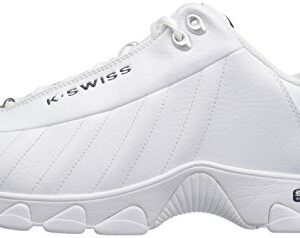 K-Swiss Men's ST329 CMF Sneaker, White/Navy/Red, 8 M