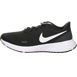 nike women's revolution 5 running shoe, black/white-anthracite, 7.5 regular us