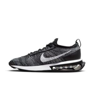 nike mens air max flyknit racer dj6106 001 oreo - size 7.5 black/white