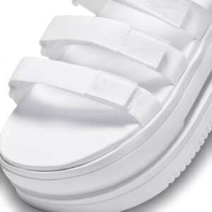 Nike Women's Icon Classic Sandal NA White/Pure Platinum-White (DH0224 100) - 7