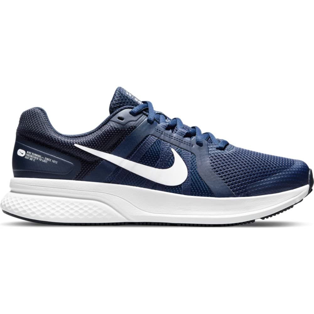 NIKE Men's RUN SWIFT 2 Shoe, Midnight Navy White Obsidian, 8.5