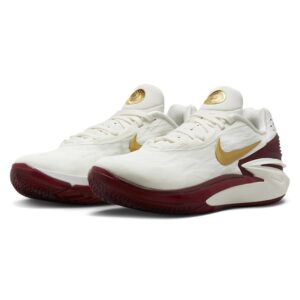 nike unisex air zoom g.t. cut 2 basketball shoe (summit white/university red/team red/metallic gold/, us footwear size system, adult, women, numeric, medium, 10)