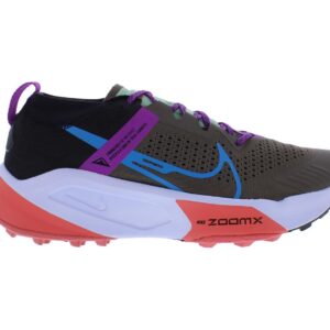 Nike Men's ZoomX Zegama Trail Running Shoe (Ironstone/Vivid Purple/Black/Laser Blue, us_Footwear_Size_System, Adult, Men, Numeric, Medium, Numeric_11_Point_5)