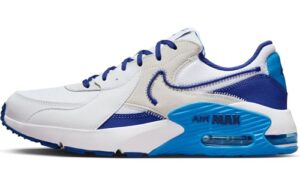 nike men's air max sneaker, white deep royal blue photo bl, 10