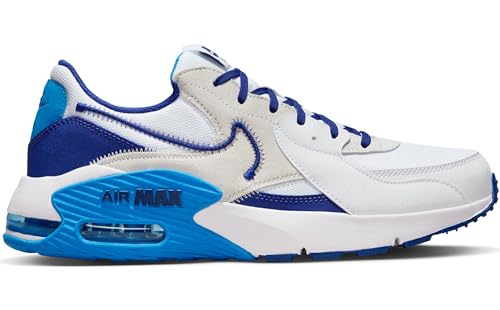 Nike Men's Air Max Sneaker, White Deep Royal Blue Photo Bl, 10