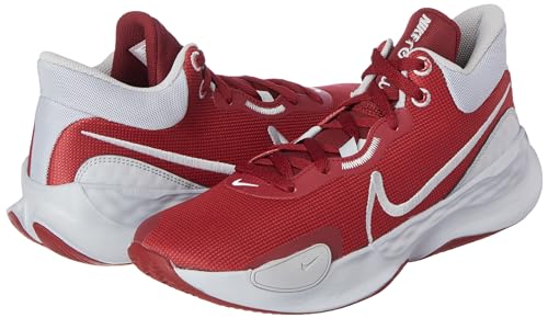 Nike Elevate 3 Men's Basketball Shoes (Team Red/University Red/Wolf Grey, us_Footwear_Size_System, Adult, Men, Numeric, Medium, Numeric_9_Point_5)