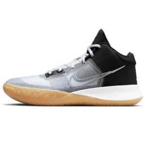 nike mens kyrie flytrap iv shoes, black/metallic cool grey-white, 11.5