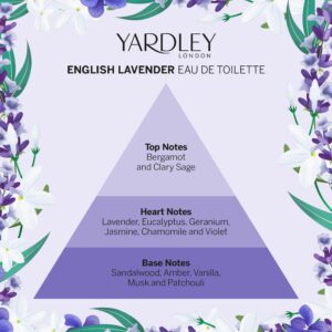 Yardley Of London English Lavender Eau de Toilette Spray for Women, 4.2 Ounce