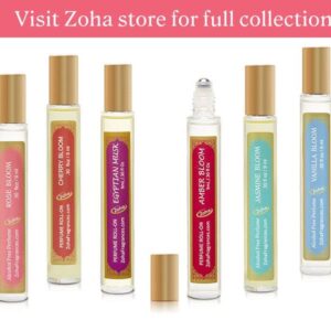 Zoha, Patchouli Bloom Perfume for Women and Men, Alcohol-Free Hypoallergenic Vegan Fragrance Oil Roll-On