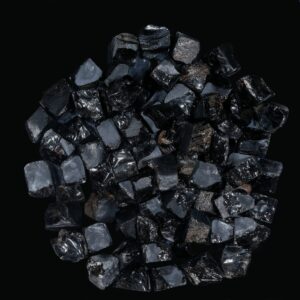 YATSKIA 1lb Black Obsidian Crystal - Raw Stones - Healing Crystals - Obsidian Stone - Black Stones and Crystals - Raw Stones for Tumbling - Crystals Bulk - Crystals and Healing Stones Bulk