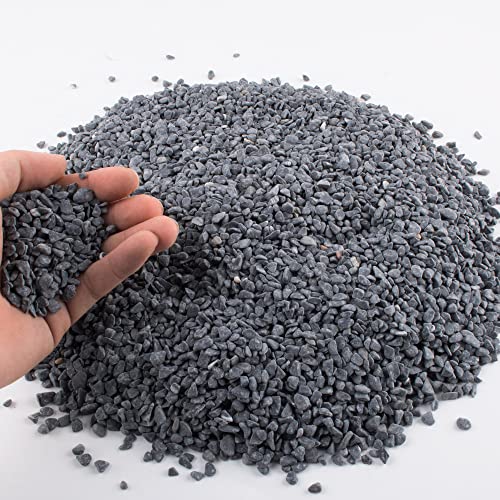 Avalution3 6-9 mm Natural Black Gravel 3LB, Polished Stone Succulent Plant Bonsai Stone DIY Plant Rock for Garden Outdoor & Indoor Vase Gravel Aquarium Fish Tank Fairy Gardening Filling Decoration