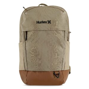 hurley mens classic backpack, khaki, one size