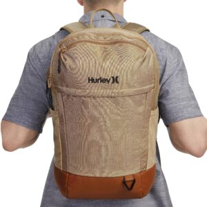 Hurley Mens Classic Backpack, Khaki, One Size