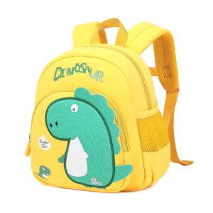 musevos dinosaur toddler backpack for kids 1-3years old, mini toddler backpack boys 2-3 year old girls, small neoprene preschool backpack for kids with anti-lost safety leash for daycare outdoor