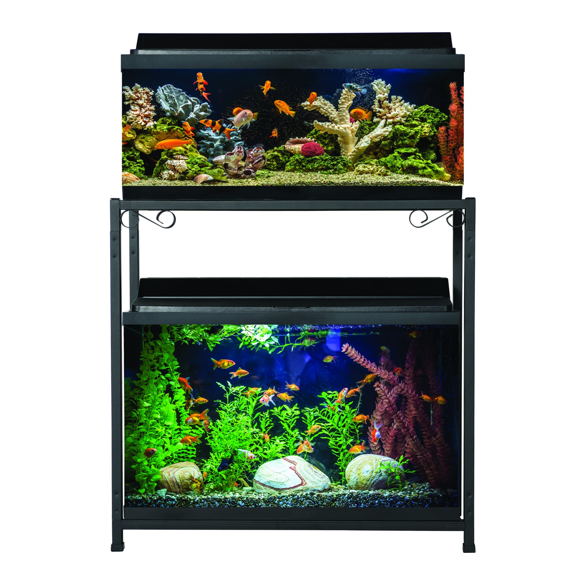 TitanEze 30 Gallon Double Aquarium Stand (2 Stands in 1), Fish Tank Stand, Bird Cage Stand, 38.5" W x 29" H x 13" D