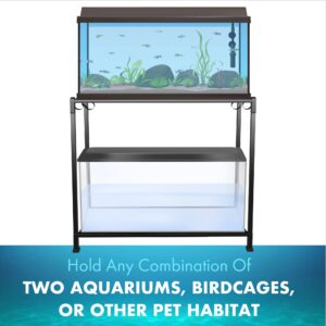 TitanEze 30 Gallon Double Aquarium Stand (2 Stands in 1), Fish Tank Stand, Bird Cage Stand, 38.5" W x 29" H x 13" D