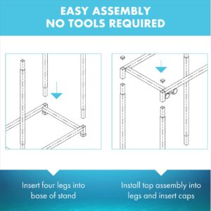 TitanEze 30 Gallon Double Aquarium Stand (2 Stands in 1), Fish Tank Stand, Bird Cage Stand, 38.5" W x 29" H x 13" D