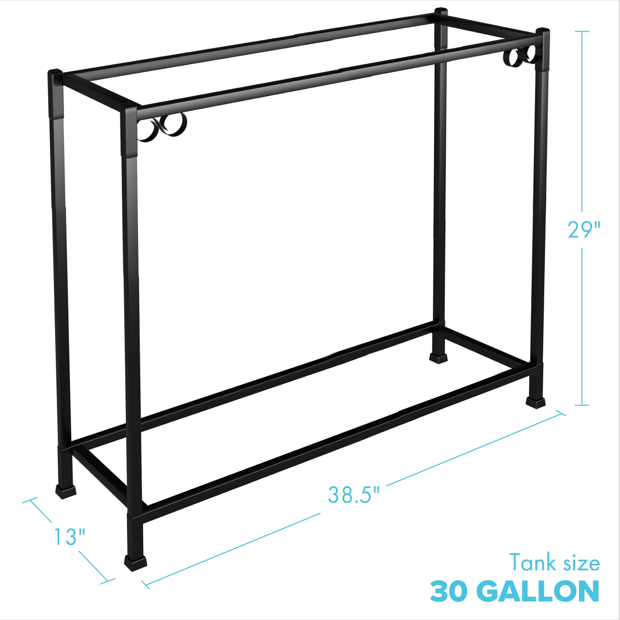 TitanEze 30 Gallon Double Aquarium Stand (2 Stands in 1), Fish Tank Stand, Bird Cage Stand, 38.5" W x 29" H x 13" D