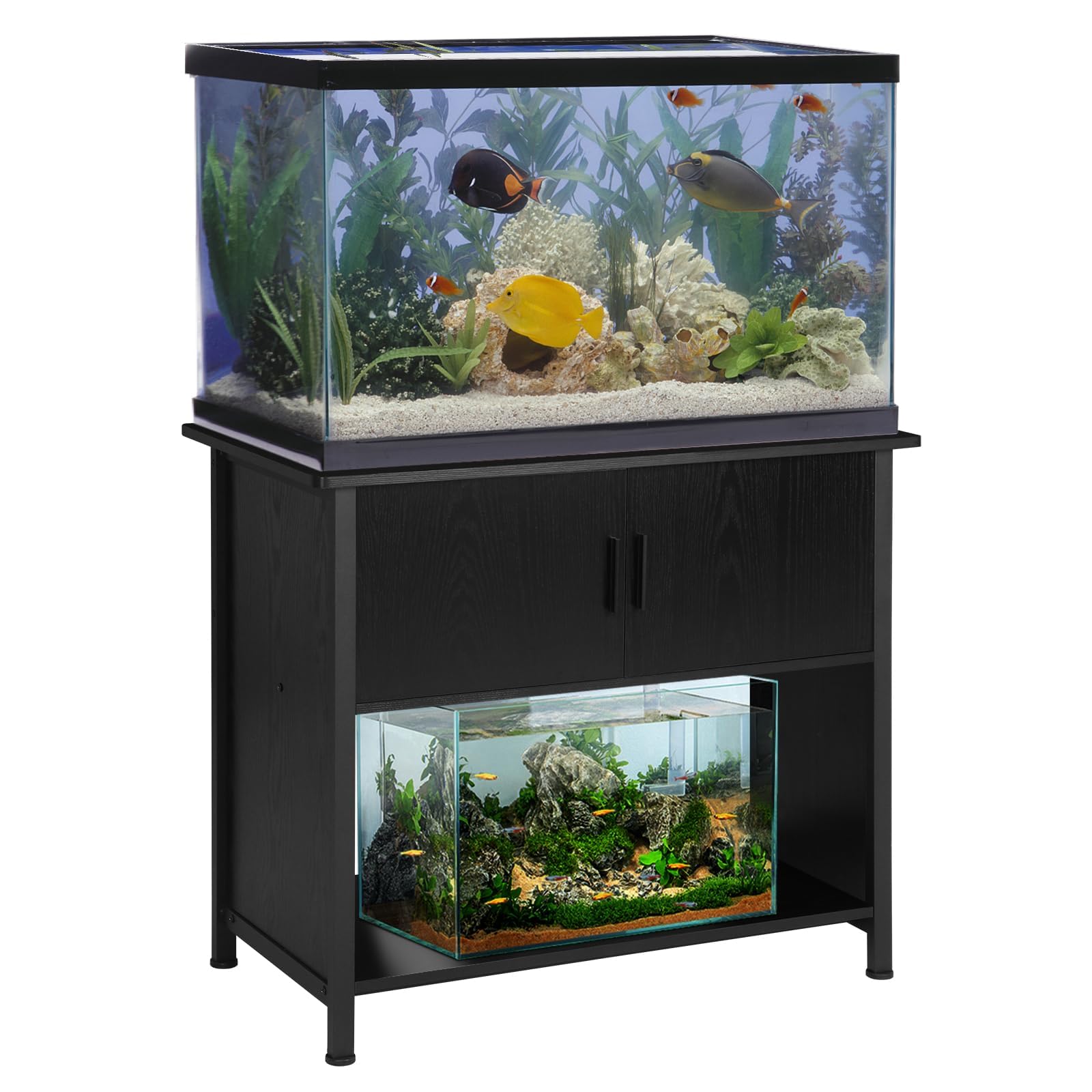 SMONTER Aquarium Stand 40 Gallon Metal Fish Tank Stand Cabinet with Storage Shelf, W36.6*D18.9*H31.5 (Stand Only)