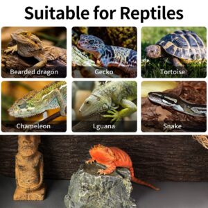 Reptile Carpet, Bearded Dragon Tank Accessories, Terrarium Liner Bedding, Non-Adhesive Reptile Substrate Mat for Bearded Dragon, Leopard Gecko, Snake, Lizard, Tortoise, Iguana Reptile Tank(18x36")