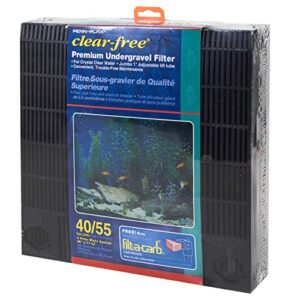 Penn-Plax Undergravel Aquarium Filter for 40-55 Gallon Tanks and Standard Airline Tubing for Aquariums