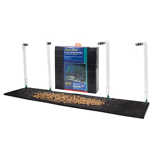 Penn-Plax Undergravel Aquarium Filter for 40-55 Gallon Tanks and Standard Airline Tubing for Aquariums