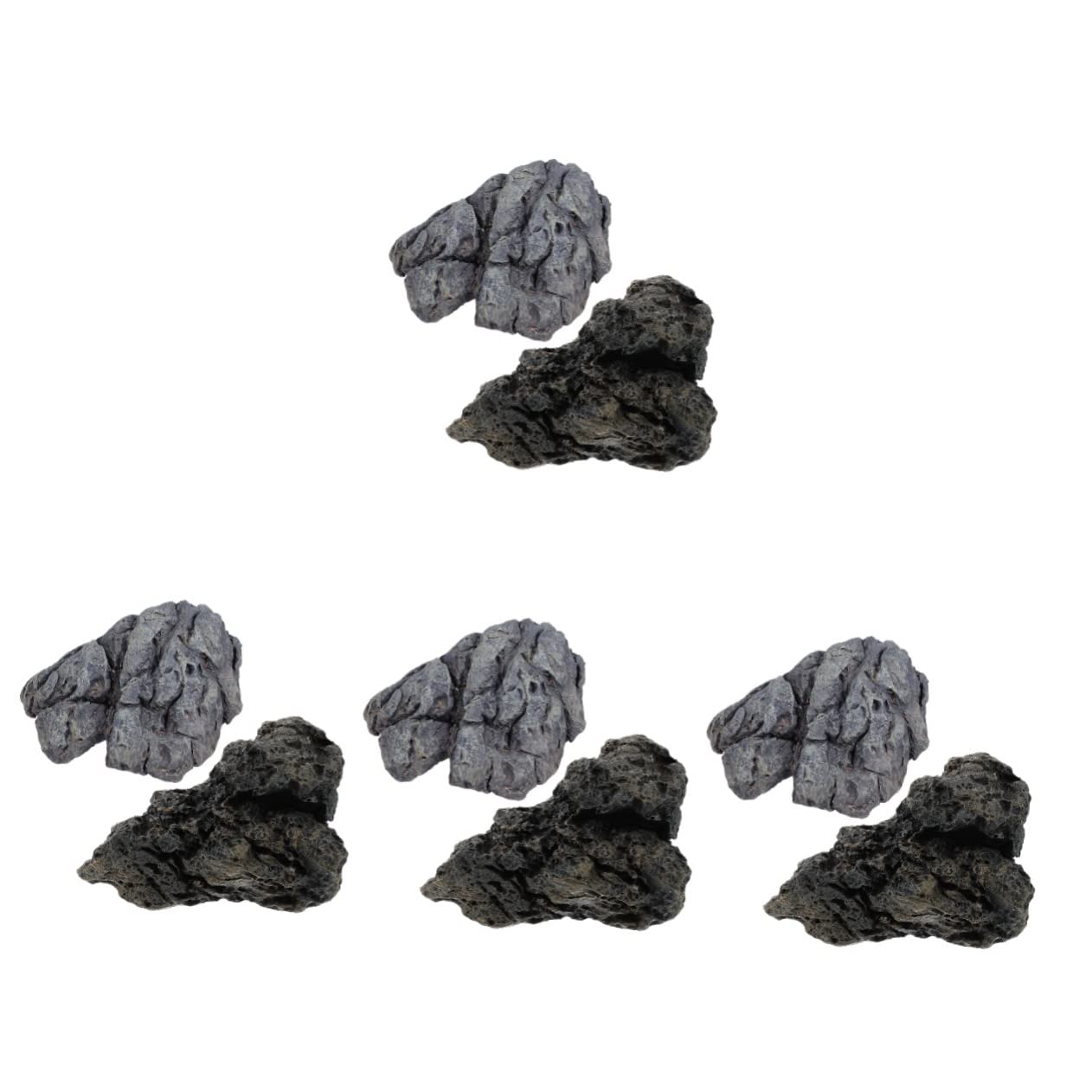 Yardwe 8 Pcs Reptile Box Backdrop Fish Tank Stones Gravels Aquarium Supplies Aquarium Rocks Terrarium Gravel Bulk Stone Landscaping Rocks Gravel for Fish Tank Landscaping Gravel Decors