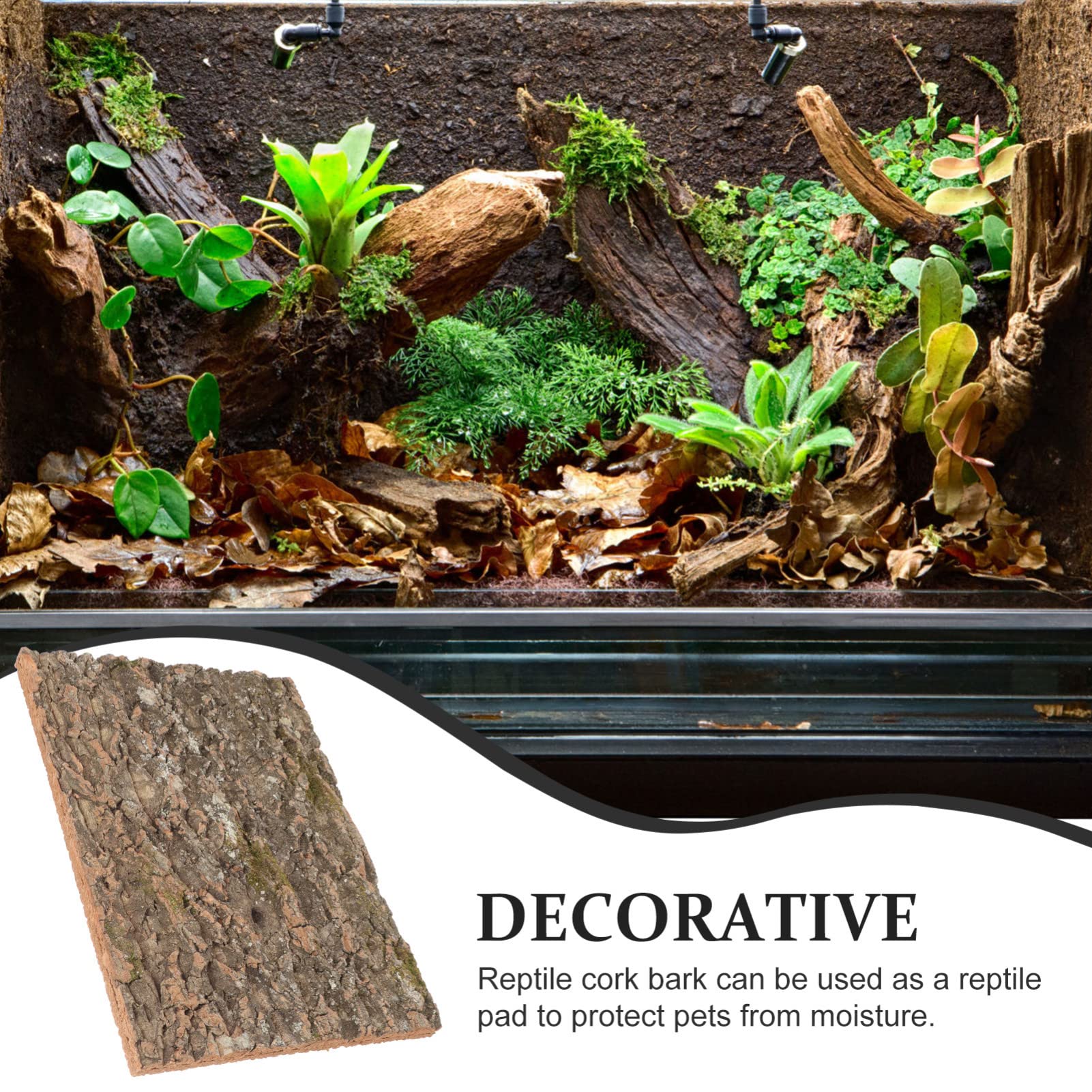 Ipetboom Reptile Tree Bark Lizard Climbing Platform Botanical Decor Plant Decorations Leopard Gecko Costume Snake Hiding Place Reptile Bark Platform Turtle Climbing Bark Natural Animal Cork