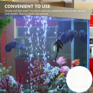 Kichvoe 6pcs Fish Tank Divider Grid Aquarium Grid Dividers Fish Tank Divider Plates Mesh Divider Aquarium Supplies Fish Tank Grid Divider Bottom Partition Net Aquarium Bottom Divider