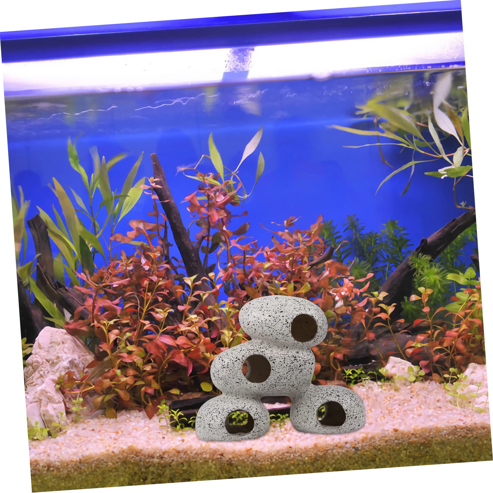 MARMERDO 1pc Simulated Clay Pot Fish Aquarium Decor Fish Shelter Fish Landscape Accessories Aquarium Stone Cave Fish Tank Habitat Resin Stone Aquarium Habitat Fish Tank Stone