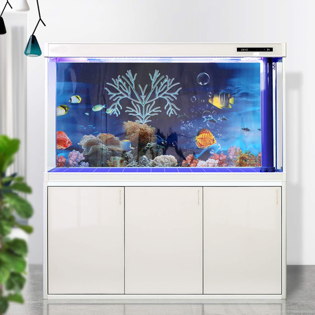 Mipcase 3D Wallpaper Home Wallpaper Aquarium Wallpaper Terrarium Background Fondos De Pantalla 3D Aquarium Background 20 Gallon 3D Picture Black Container Wall Paper Tank Double Sided