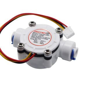 DIGITEN 1/4 Quick Connect 0.3-10L/min Water Hall Effect Flow Sensor Meter