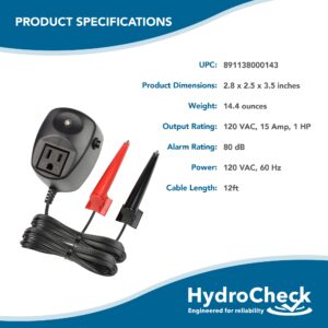 HydroCheck HC6000v2 Sump Pump Float Switch: Hi-Lo Sensors, Built-in Alarms | Versatile, No Cleaning & No Moving Parts,Prevents Flooding in Basements, Pools, and More! Proudly Made in USA