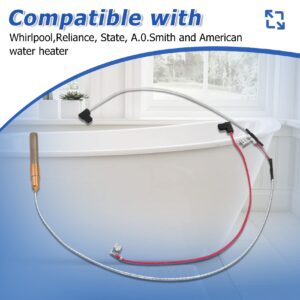 Upgrade 100112328 21" Thermopile Assembly for Gas Water Heater, 750 Millivolt Thermopile Replacement Kit Compatible with Reliance, Whirlpool, A.O.Smith, Kenmore, State, American Water Heater