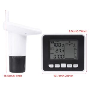 Ultrasonic Level Sensor, Ultrasonic Water Liquid Depth Level Meter Sensor Liquid Level Sensor with Temperature Display 3.3 Inch LED Display Supports Liquid Level High/Low Alarm