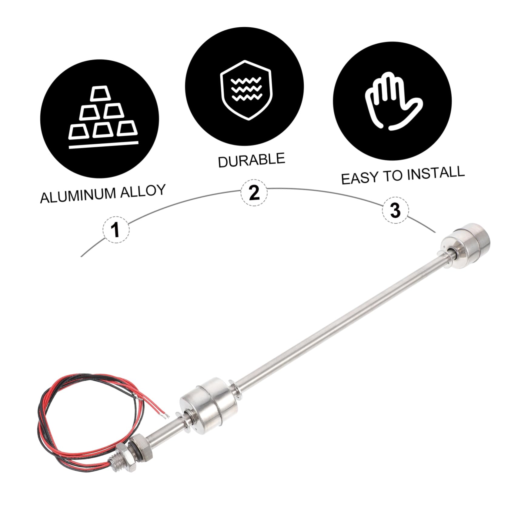 DOITOOL 1 Pc Water Level Controller Water Pump Controller Liquid Level Aquarium Accessory P_b095hs5rhg Water Tank Level Sensor Mini Controller Horizontal Stainless Steel Component